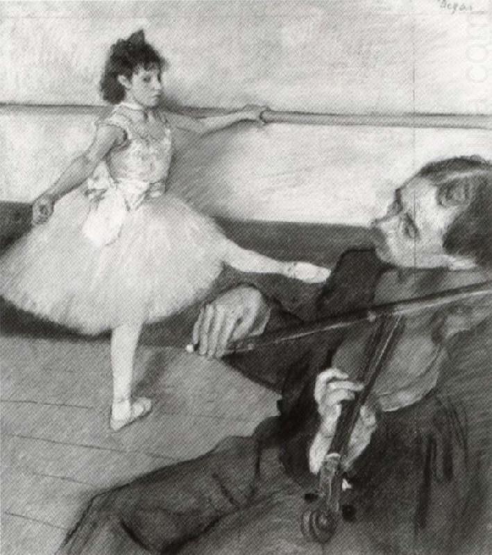 Portrait of a Dancer at her Lesson, Edgar Degas
